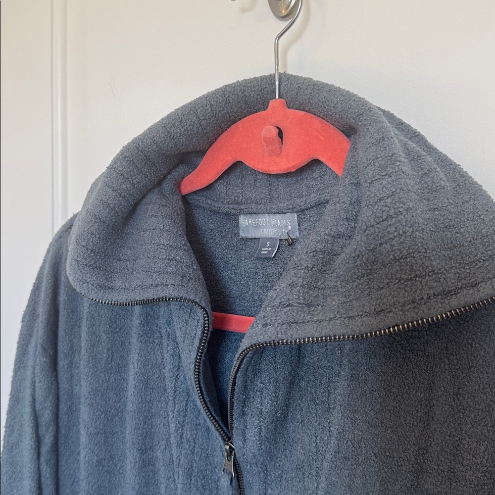 Barefoot Dreams Cozy Half-Zip Pullover Tunic - Charcoal small - Picture 4 of 8